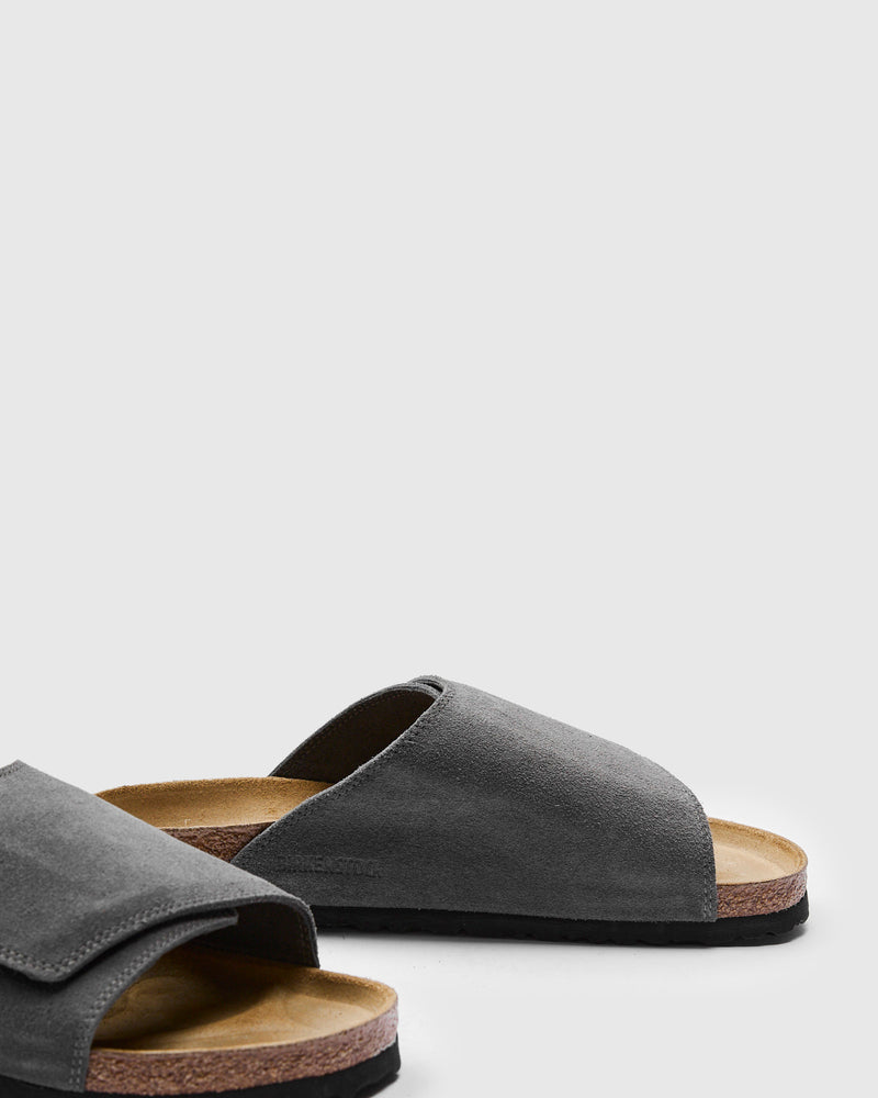 Solana Sandal in Charcoal Suede