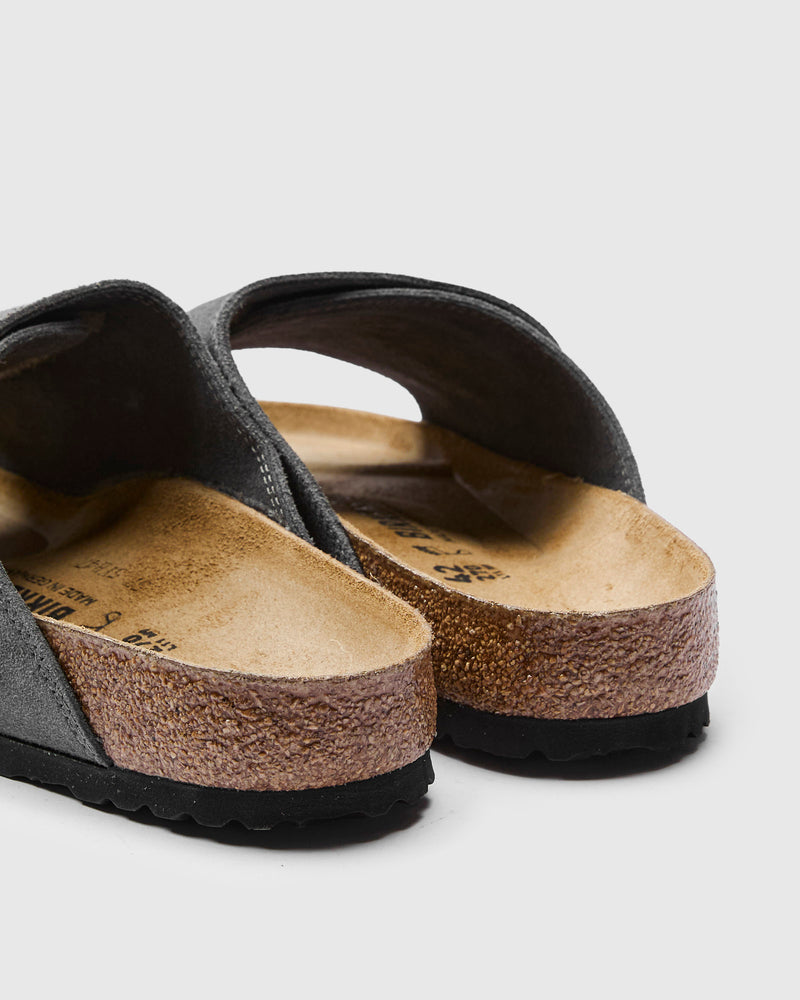 Solana Sandal in Charcoal Suede