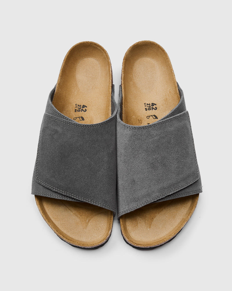 Solana Sandal in Charcoal Suede