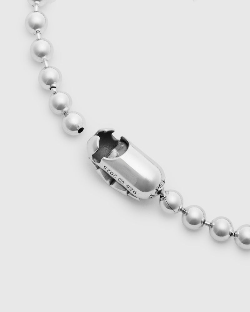 Triple Cutout Poplock Bracelet Size B in Sterling Silver