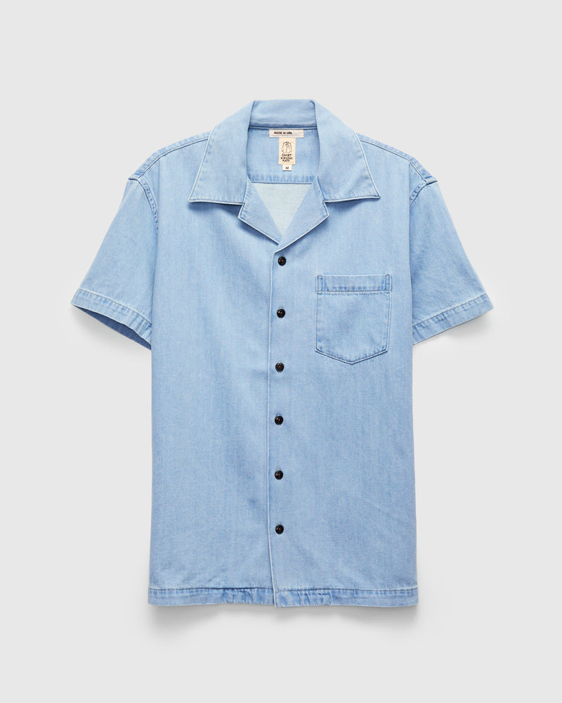 The Wrench Denim Short Sleeve Shirt in Troy