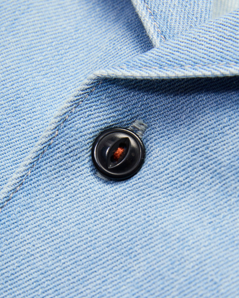 The Wrench Denim Short Sleeve Shirt in Troy
