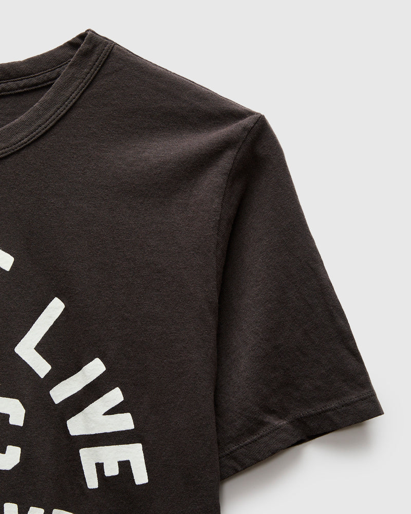 "Support Live Music" T-Shirt in Vintage Black