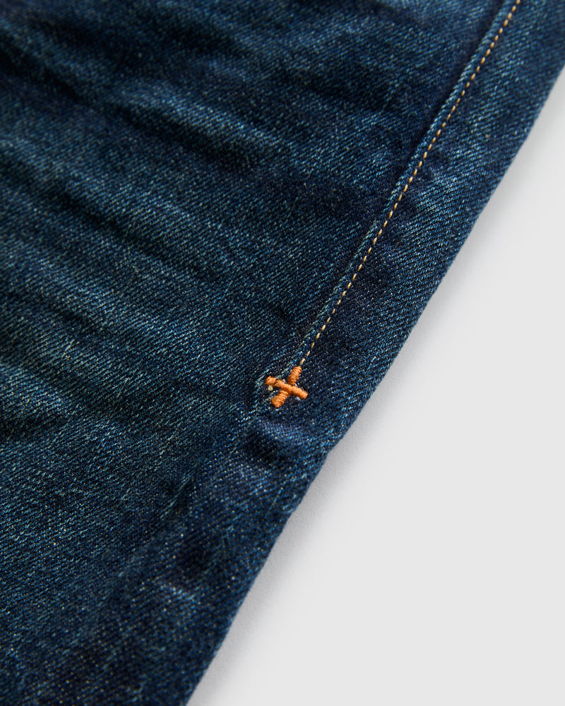 "Willie Eastland" 14oz Washed Selvedge Denim - Classic Straight Fit