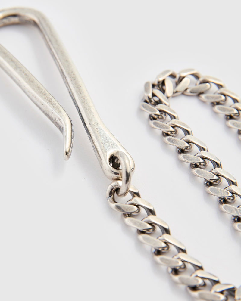 2.5mm Key Chain Twist in Silver Plated Brass