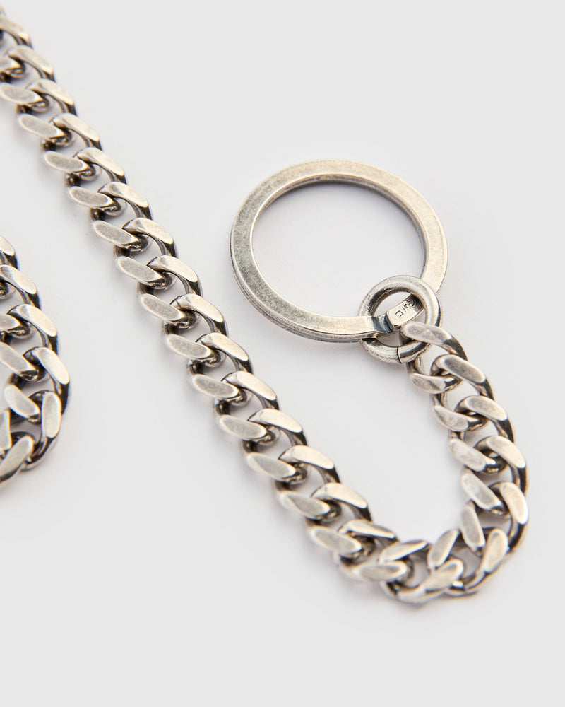 2.5mm Key Chain Twist in Silver Plated Brass