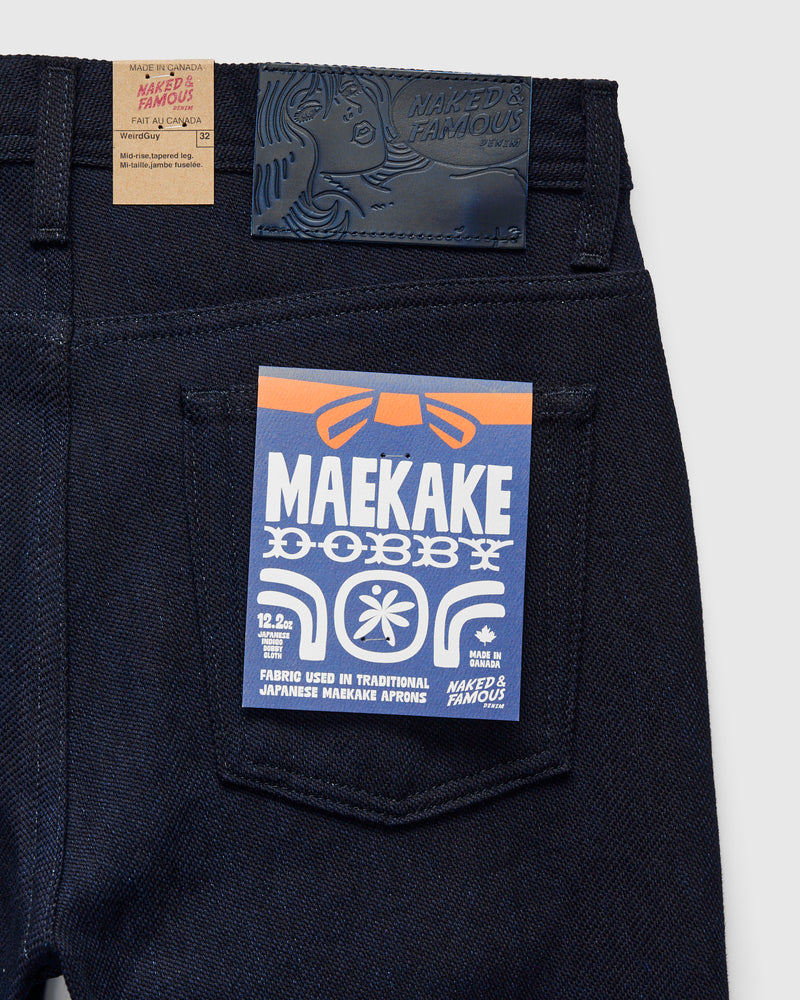"Maekake Dobby" 12.2oz Indigo Dobby - Weird Guy Fit