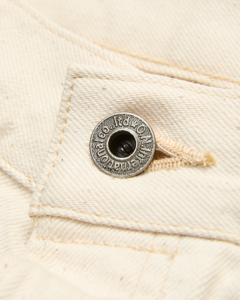 271-ECRU "Organic Cotton" 12.4oz Selvedge Denim - Just-Right Straight  Fit