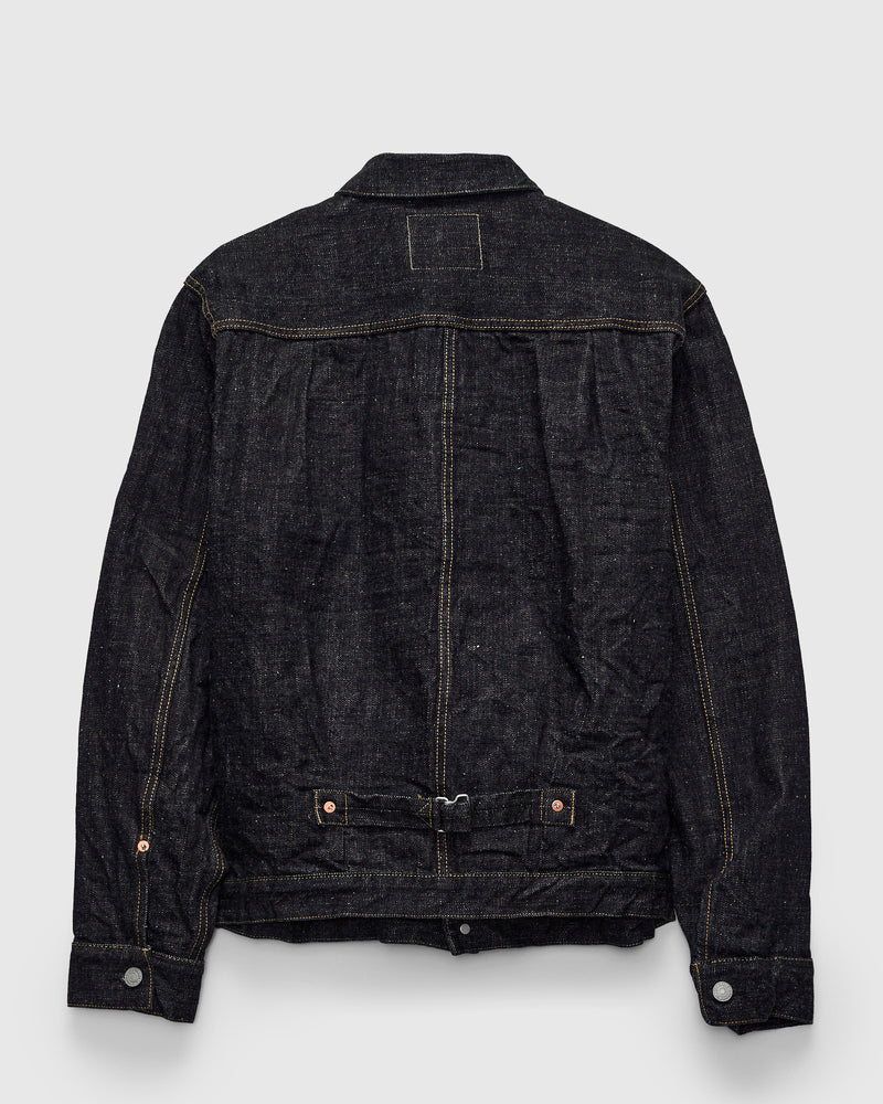 3111 15.5oz Slub-Nep Type-1 Selvedge Denim Jacket in Rinsed Indigo