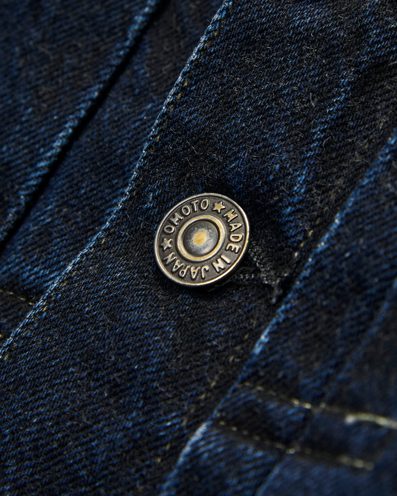 3115 13.5oz Type-1 Selvedge Denim Jacket in Charcoal Overdye