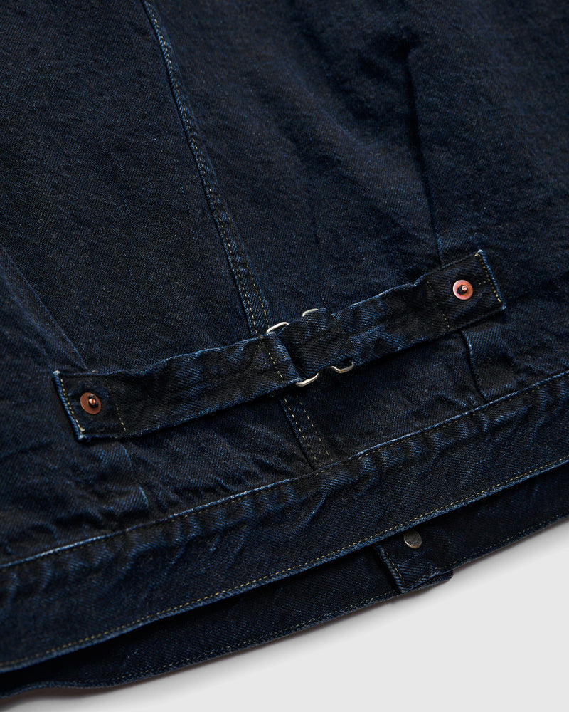 3115 13.5oz Type-1 Selvedge Denim Jacket in Charcoal Overdye