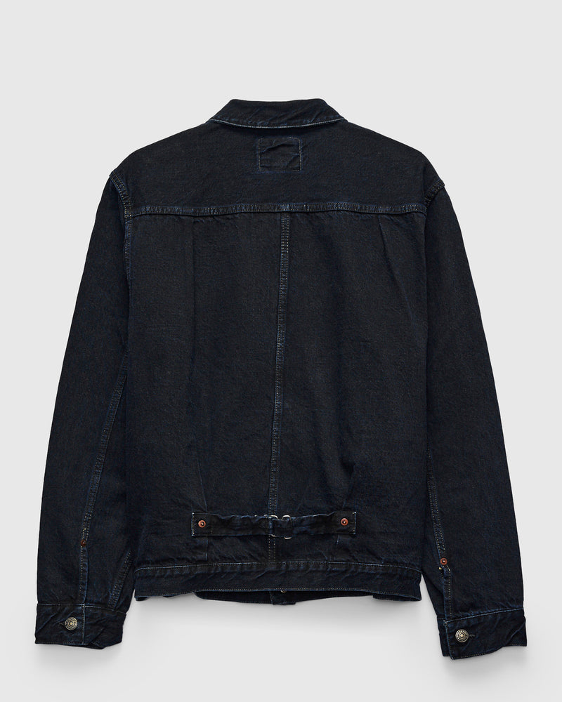 3115 13.5oz Type-1 Selvedge Denim Jacket in Charcoal Overdye