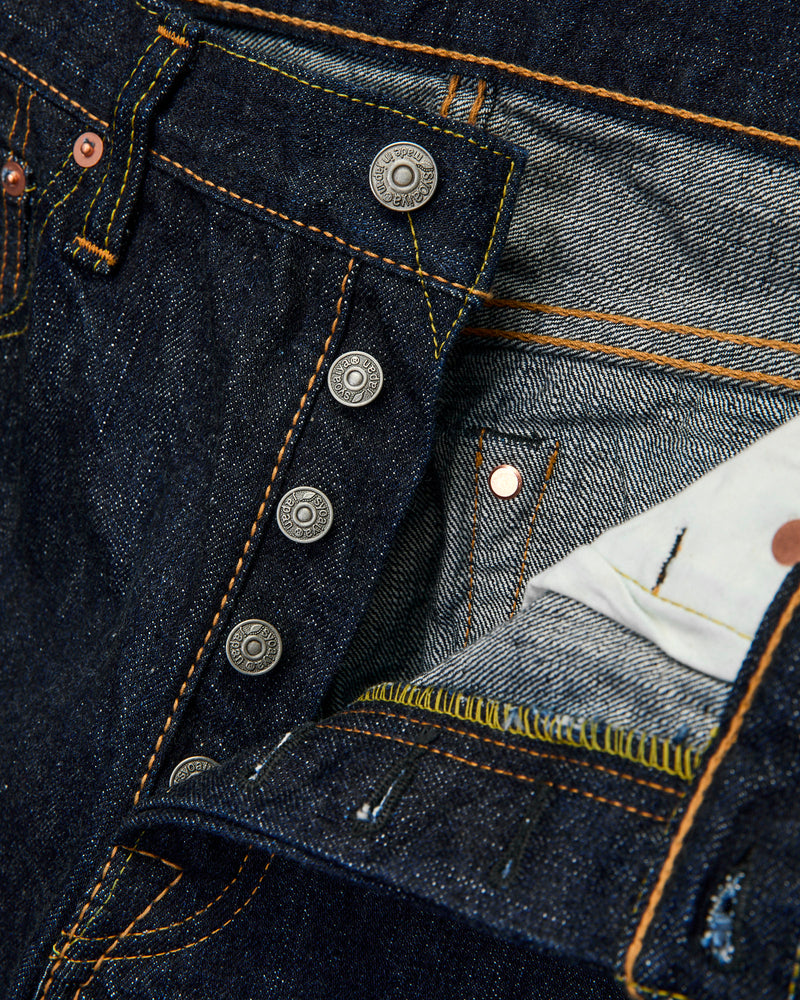 XX-019 14oz Rinsed Selvedge Denim - Relaxed Tapered Fit