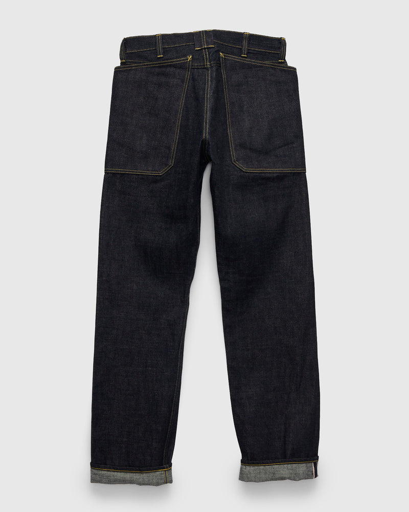 14oz Selvedge Denim Fall Leaf R Pants in Indigo