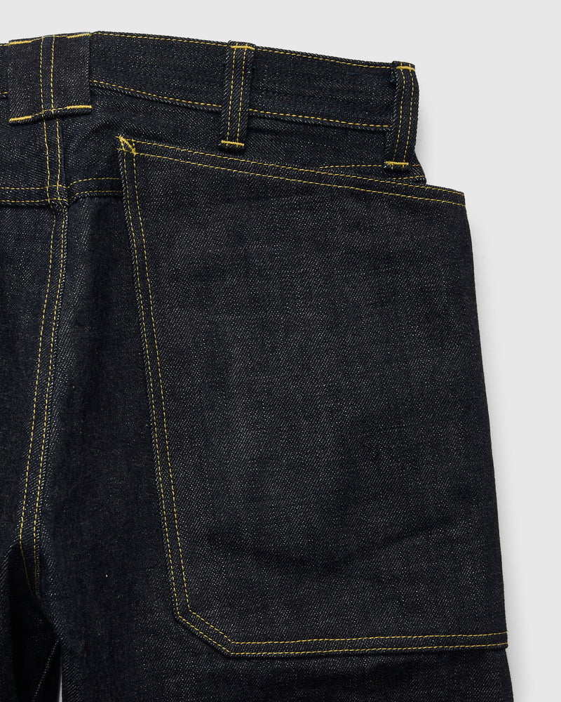 14oz Selvedge Denim Fall Leaf R Pants in Indigo