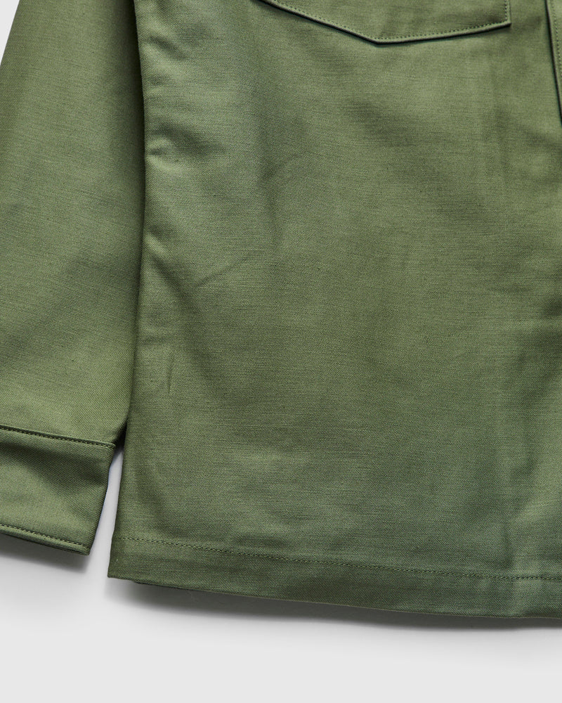 OG-107 Cotton Sateen Utility Shirt in Olive