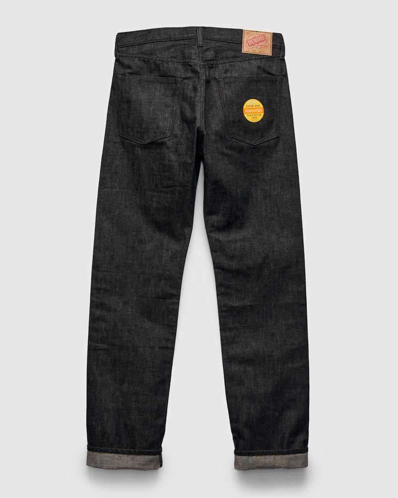 "Lot 224" 14.5oz Black 66 Selvedge Denim - Regular Straight Fit