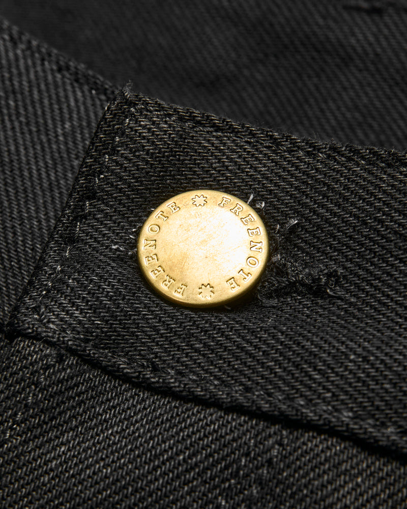 "Black Portola" 15.75oz Double Black Selvedge Denim - Tapered Fit