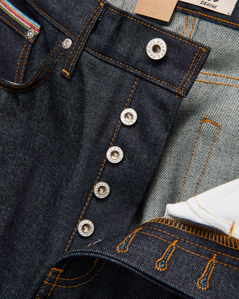 "Dia De Los Muertos Bat" 12.5oz Selvedge Denim - True Guy Fit