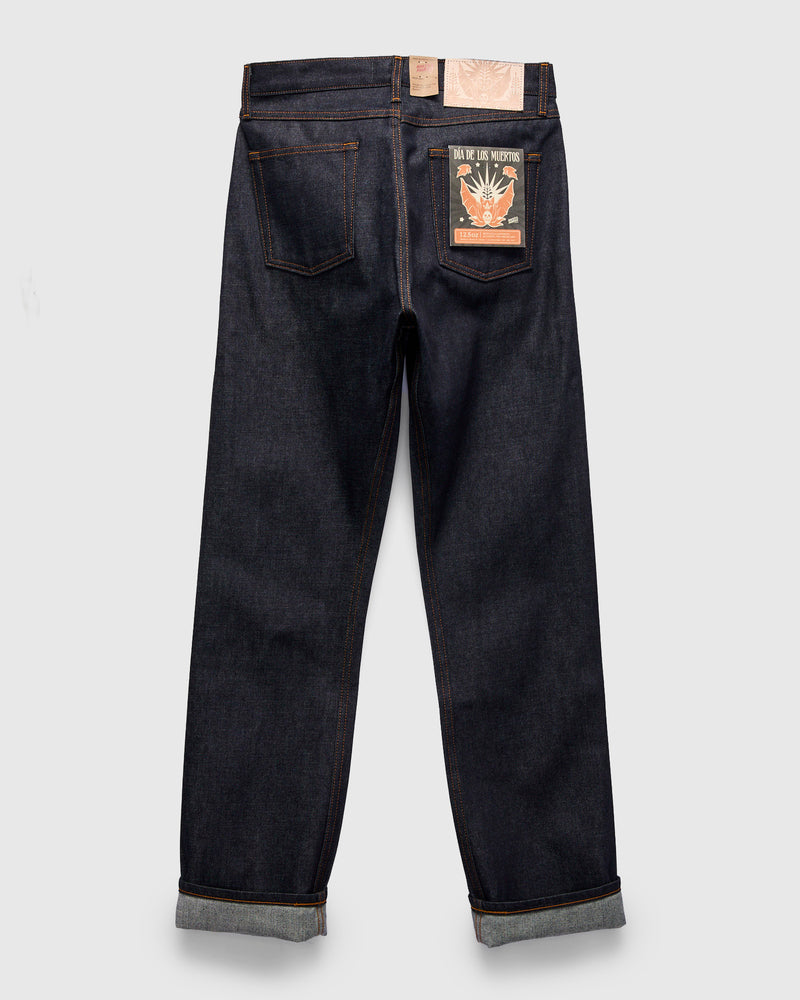 "Dia De Los Muertos Bat" 12.5oz Selvedge Denim - True Guy Fit