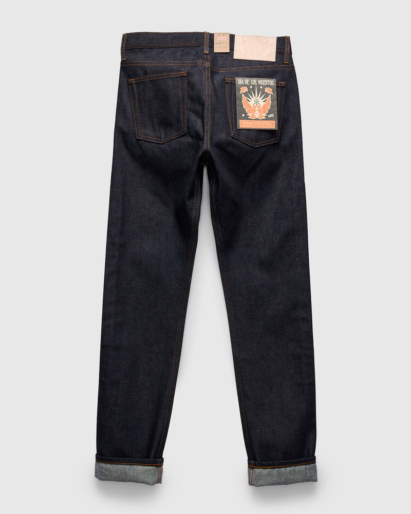 "Dia De Los Muertos Bat" 12.5oz Selvedge Denim - Weird Guy Fit