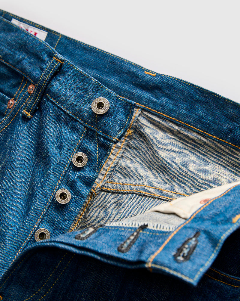 222-OFBD "Old Fade Blue" 13.7oz Selvedge Denim - Super Wide Straight  Fit
