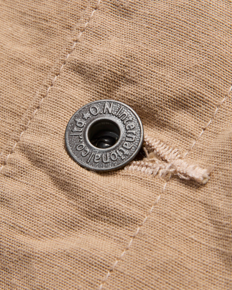 8oz "Betacham" Chambray Coverall Jacket in Beige