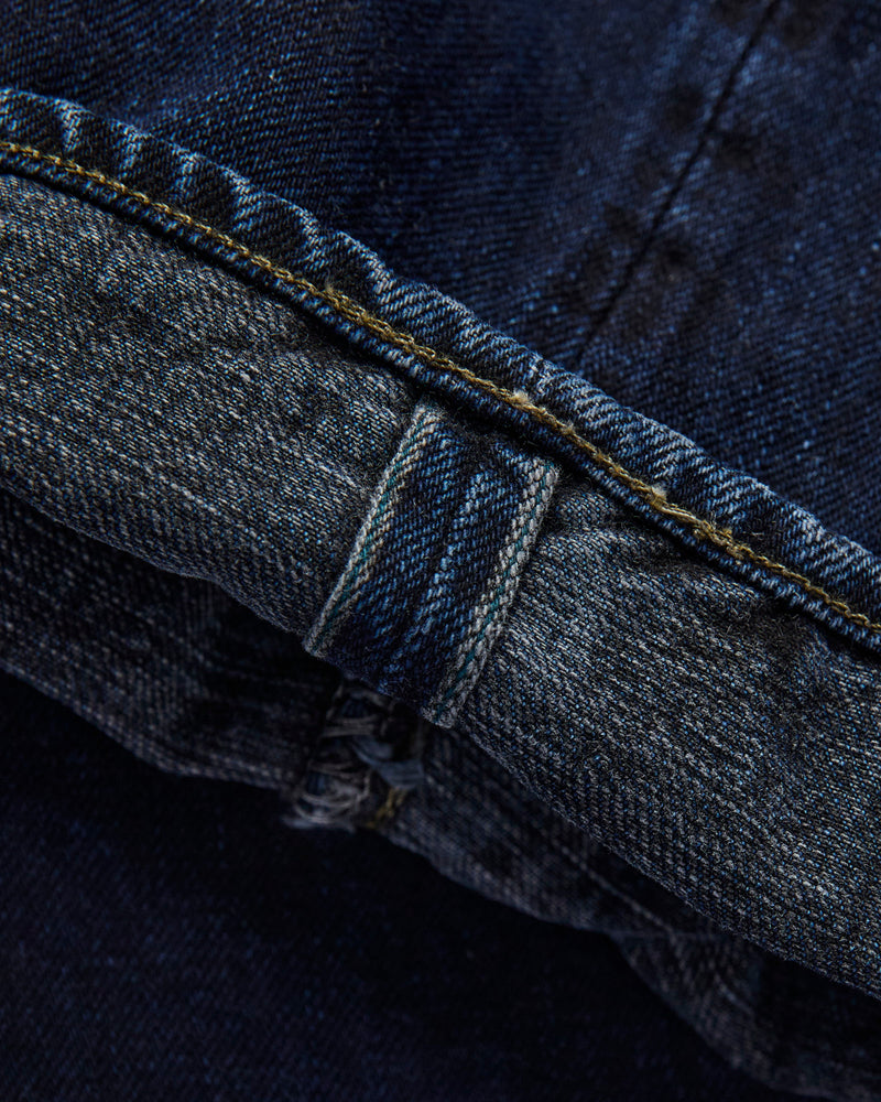 0415-BCH "Charcoal Overdye" 13.5oz Selvedge Denim - Straight Fit