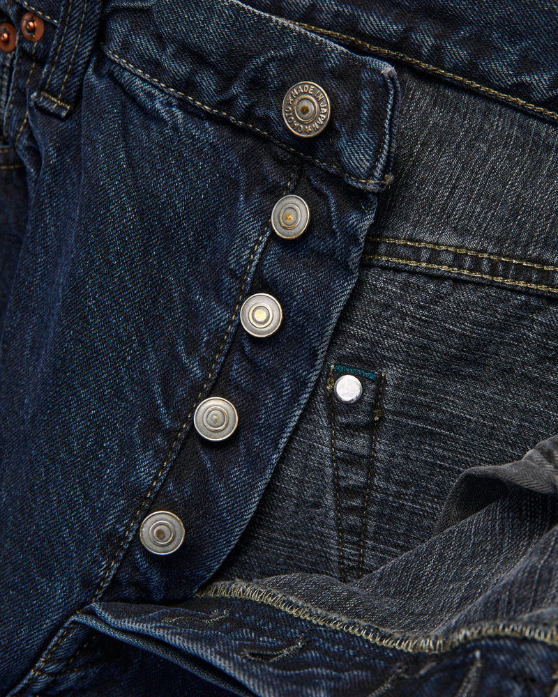 0815-BCH "Charcoal Overdye" 13.5oz Selvedge Denim - Loose Fit