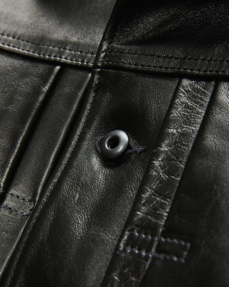 P620H Horsehide Mechanics Jacket in Black