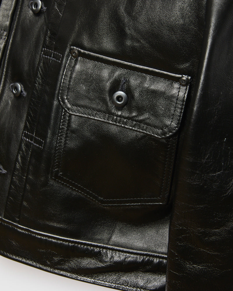 P620H Horsehide Mechanics Jacket in Black