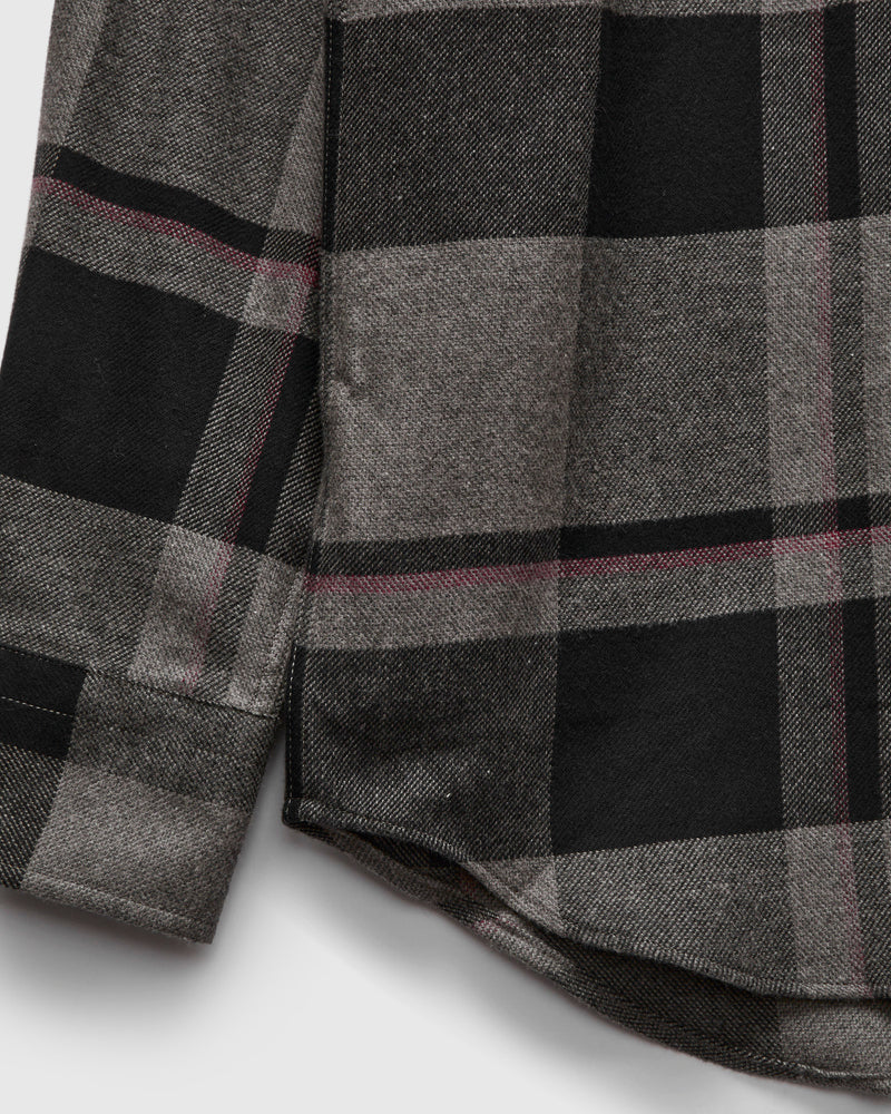 Relaxed Fit Lumen Button-Up Shirt in Slate