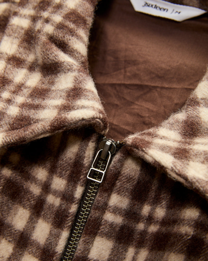 Club Jacket in Brown Plaid