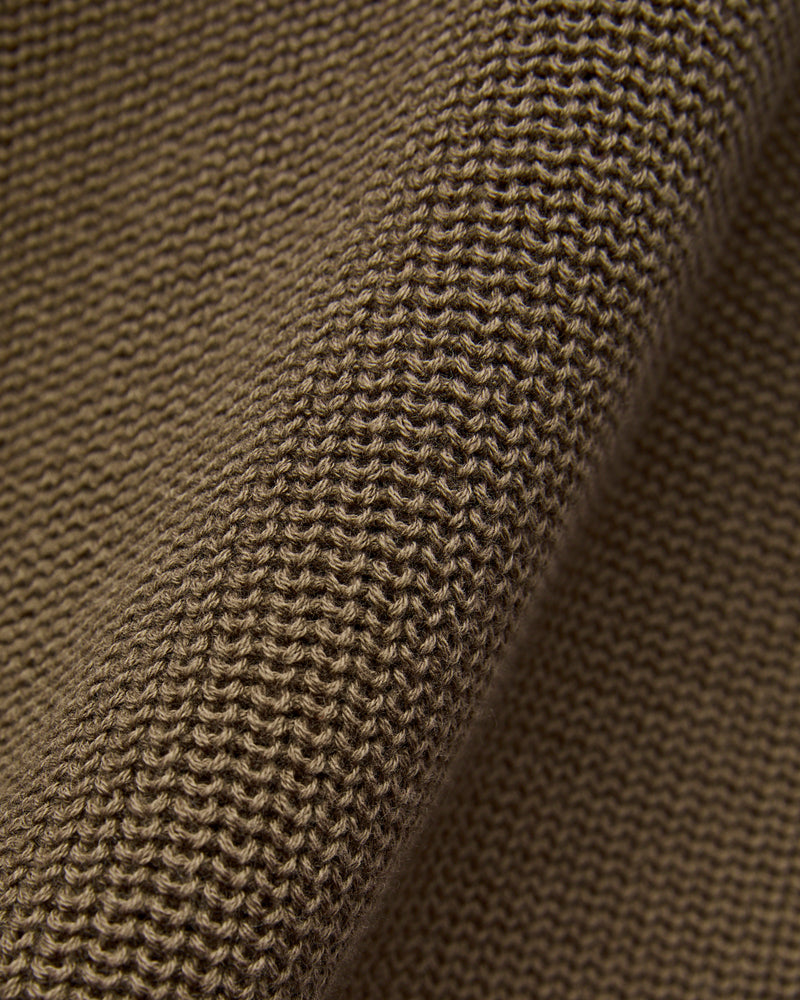 Cotton Crewneck Sweater in Earth