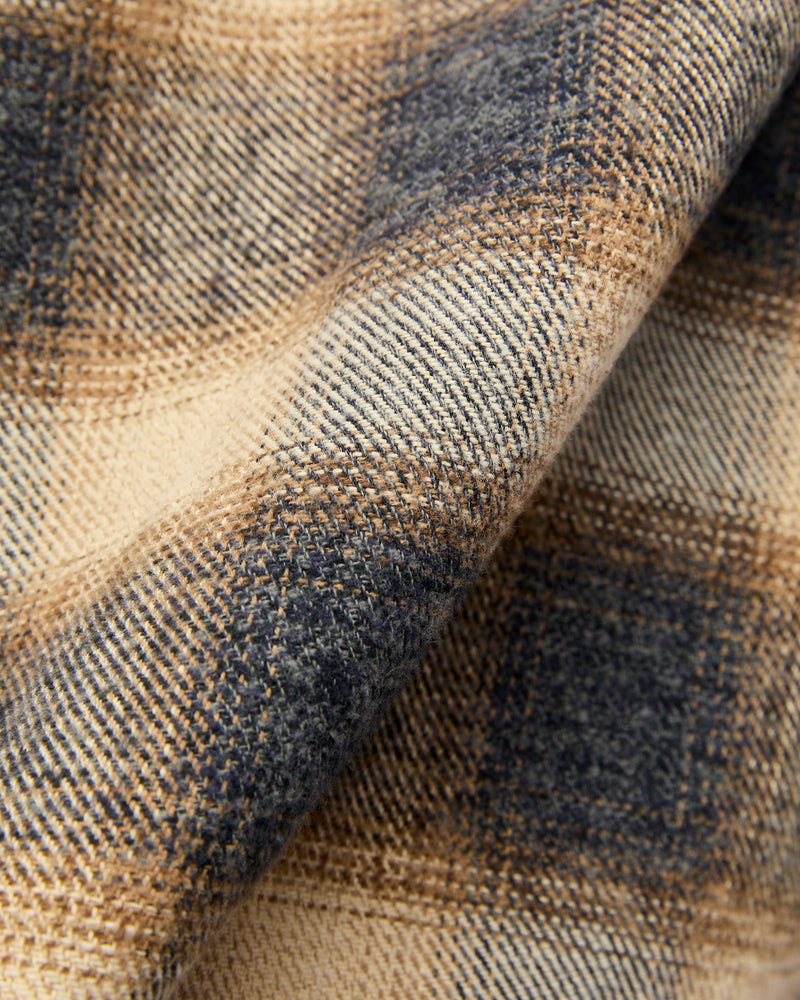 Crosscut Flannel in Ecru Brown
