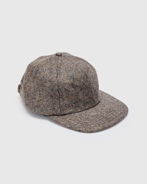 Baseball Hat in Donegal Wool Silt