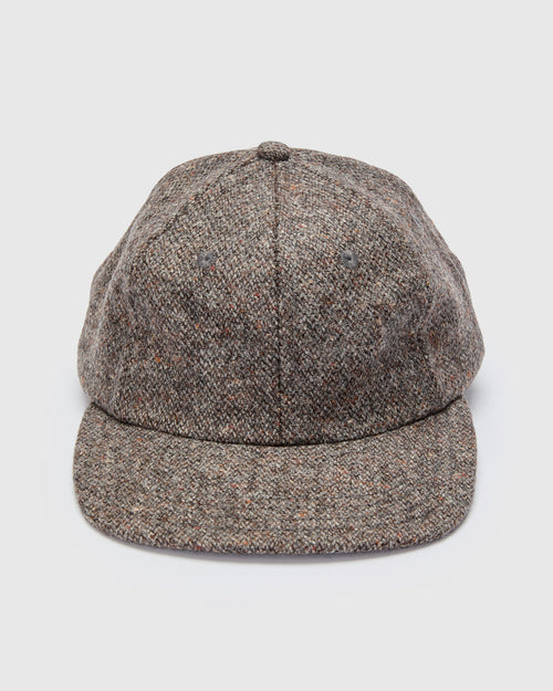 Baseball Hat in Donegal Wool Silt