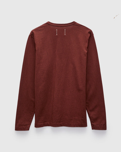 Heavy Duty Long Sleeve Pocket Tee in Fig