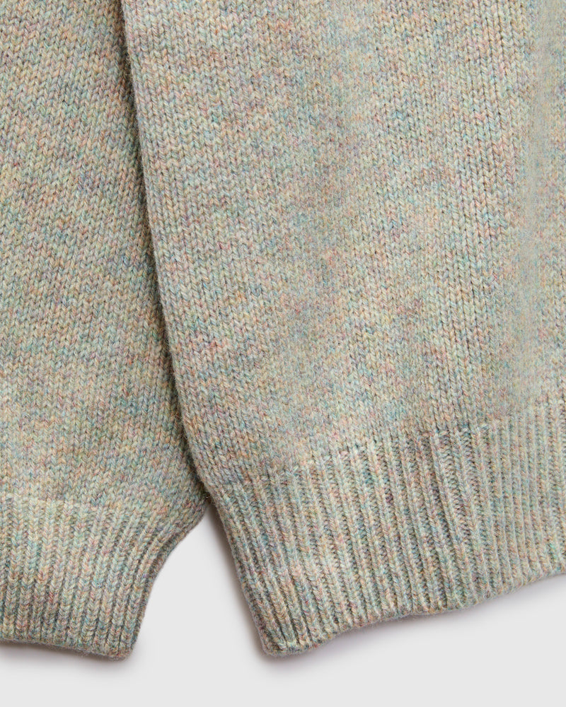 "Boxy Space Knit" Wool Sweater in Galaxy