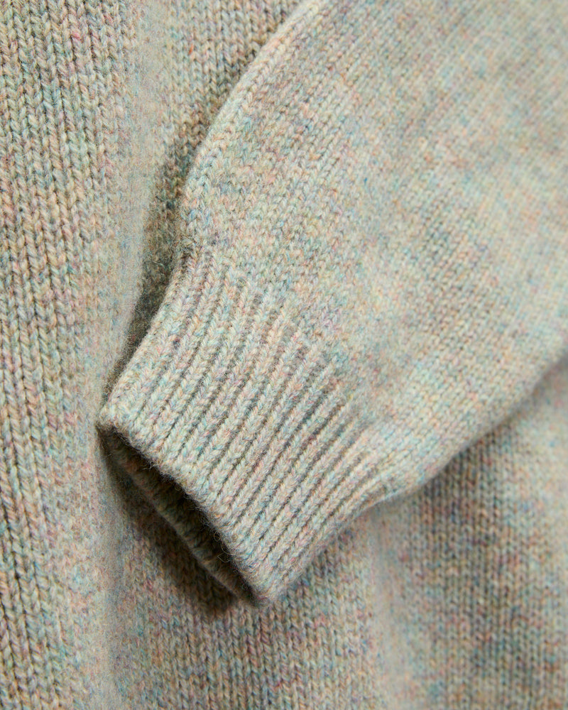 "Boxy Space Knit" Wool Sweater in Galaxy