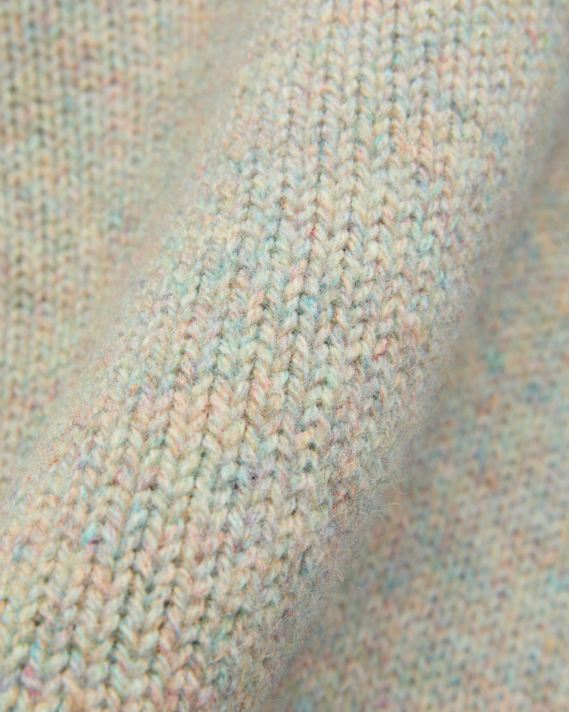 "Boxy Space Knit" Wool Sweater in Galaxy