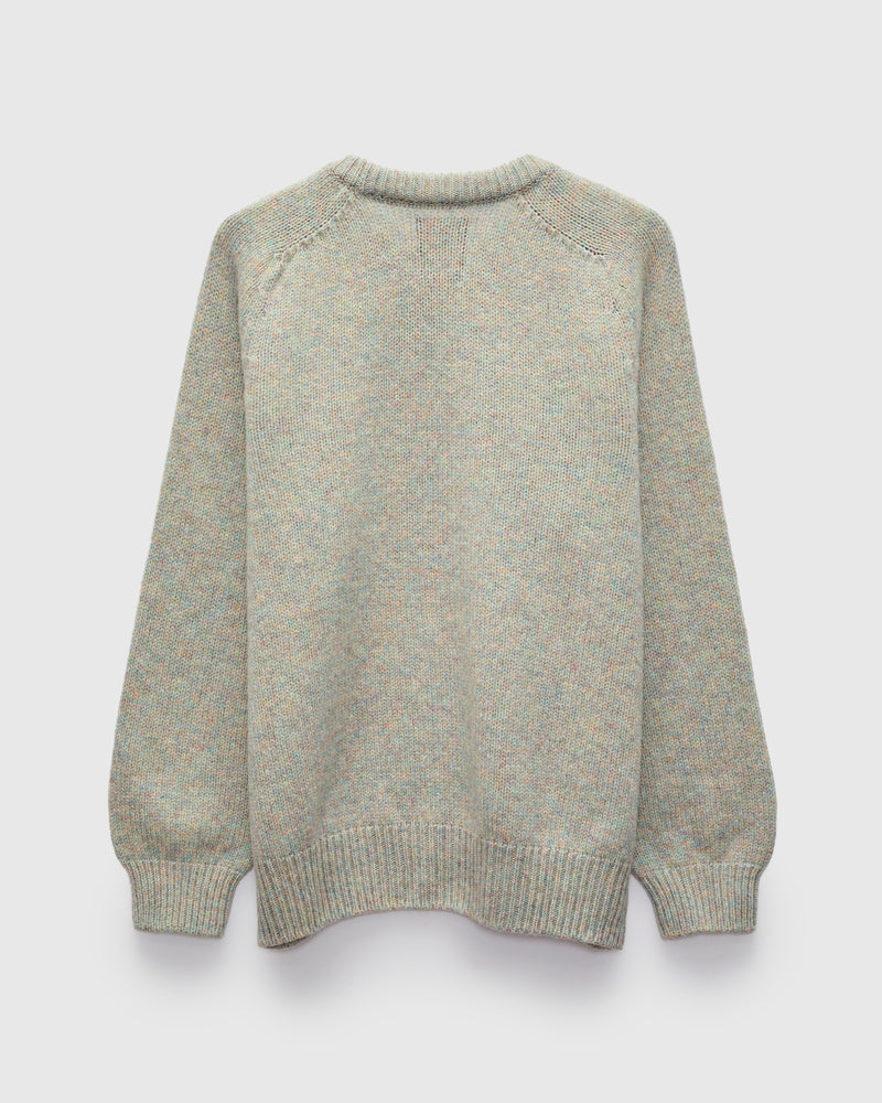 "Boxy Space Knit" Wool Sweater in Galaxy