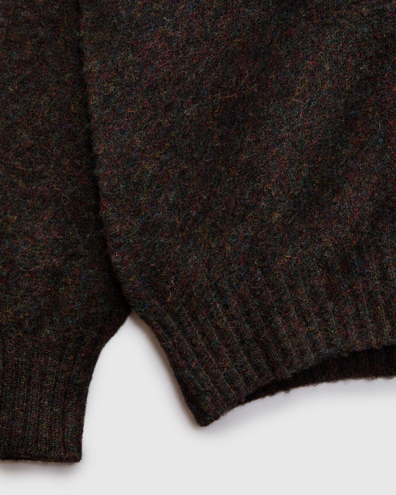 "Creatures of the Howlin' Moon" Wool Knit Cardigan in Wolf