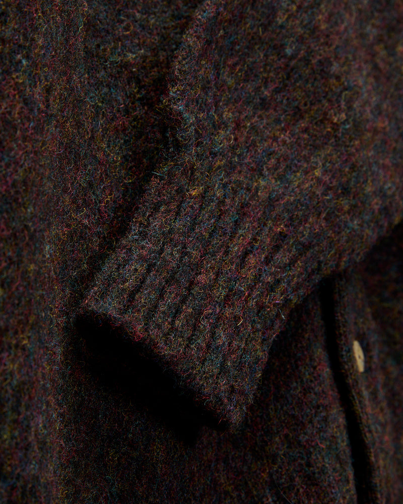 "Creatures of the Howlin' Moon" Wool Knit Cardigan in Wolf