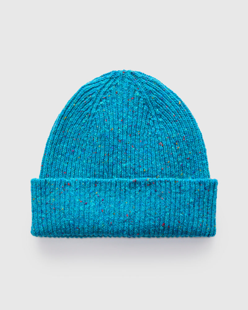 "Out of the Blue" Wool Beanie in Starnight
