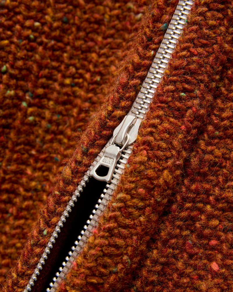 "Loose Ends" Wool Knit Cardigan in Mars