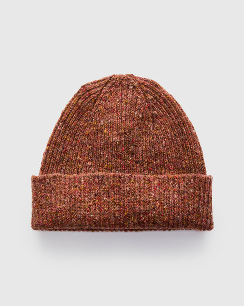 "Out of the Blue" Wool Beanie in Rustic