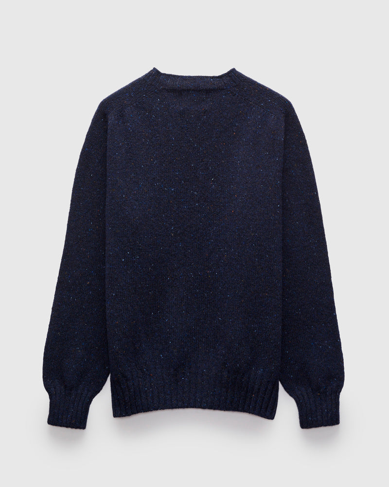 "Terry" Wool Sweater in Navy
