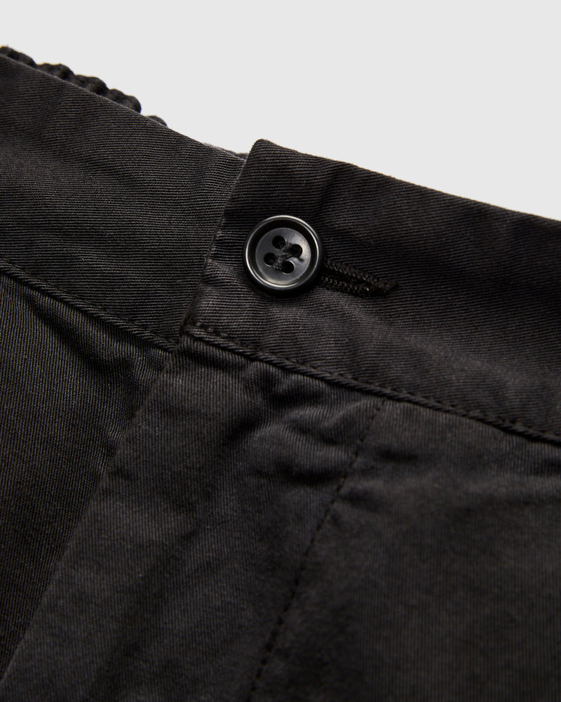 Harbor Twill Cotton Pant in Black
