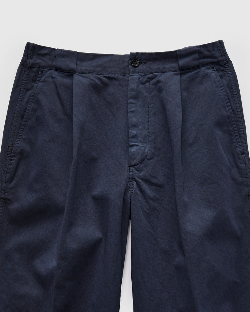 Harbor Twill Cotton Pant in Midnight Navy